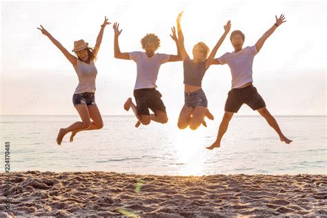 Having fun at the beach